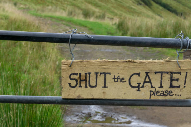 A sign reading \