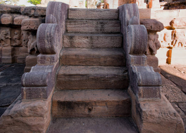 istock Ancient staircase built with stone at Pattadakal, karnataka 1294295210