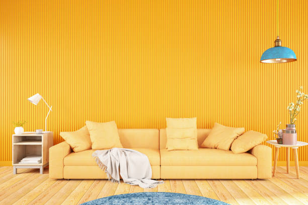 istock Yellow Living Room with Sofa 1294295322
