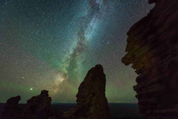 istock The Milky way over the glacier Stone Forest 1294296069