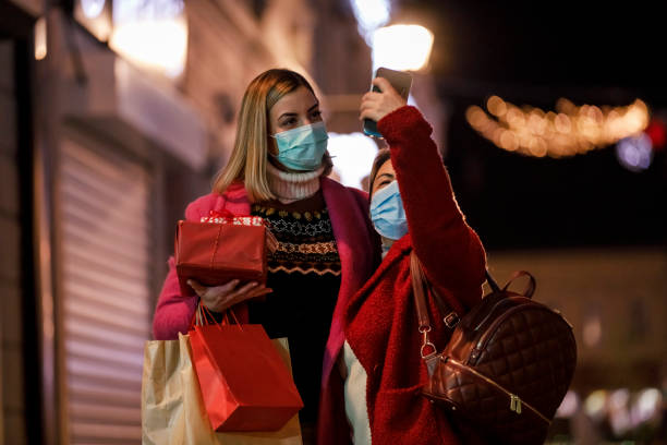 istock Taking a selfie after Christmas gift shopping 1294300073