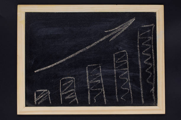 istock Handwritten white chalk growth graphic on blackboard 1294306475