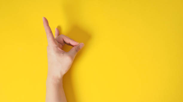 istock Male model hand is doing 