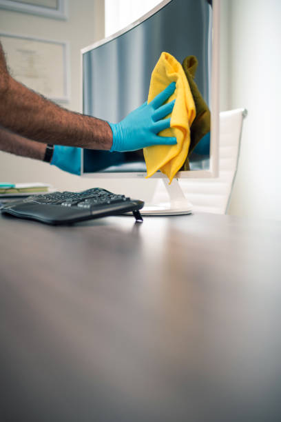 istock Office disinfection during Covid-19 1294313736