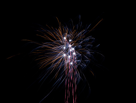 Fireworks Celebration Background with Copy Space