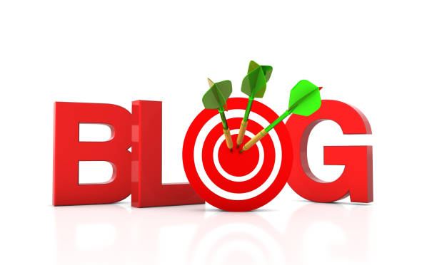 istock 3D Word BLOG with Target and Dart 1294315862
