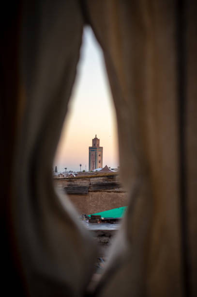 istock Marrakech skyline in the morning with Ben Youssef Mosque 1294317910
