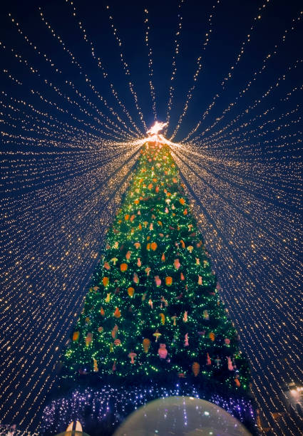 istock Christmas tree. The main Christmas tree of Ukraine on Sofiyivska Square. 1294319925