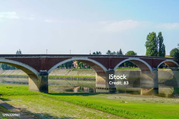 View Of The Old Bridge Sisak Built1934 Stock Photo - Download Image Now - Ancient, Arch - Architectural Feature, Architecture