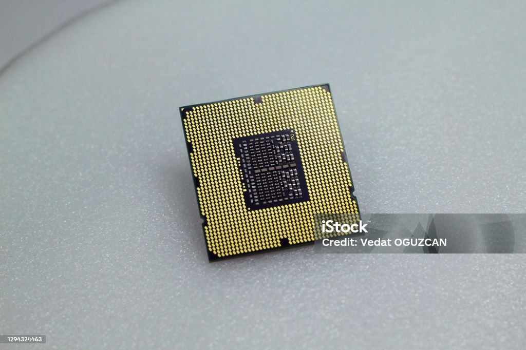 Cpu Search Intel Processor Cpu Closeup For Computer New Generation Stock Photo ...