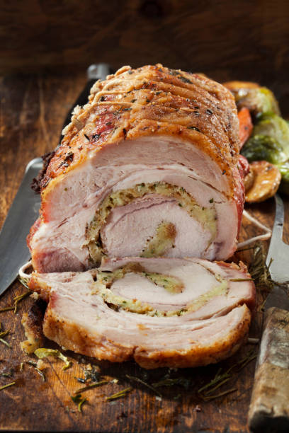 istock Stuffed Pork Roast with Roasted Vegetables 1294326976