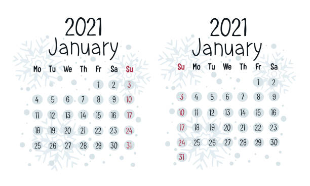 kalendarz na styczeń 2021 r. - 2013 2014 personal organizer calendar stock illustrations
