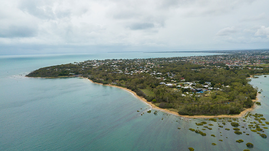 Aerial view of Point Vernon in Hervey Bay