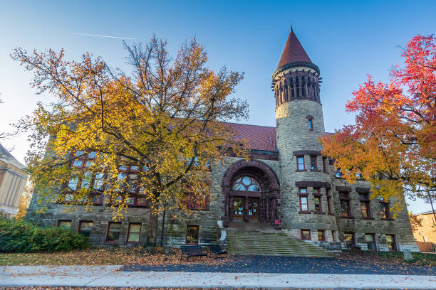 Orton Hall at Ohio State University stock photo
