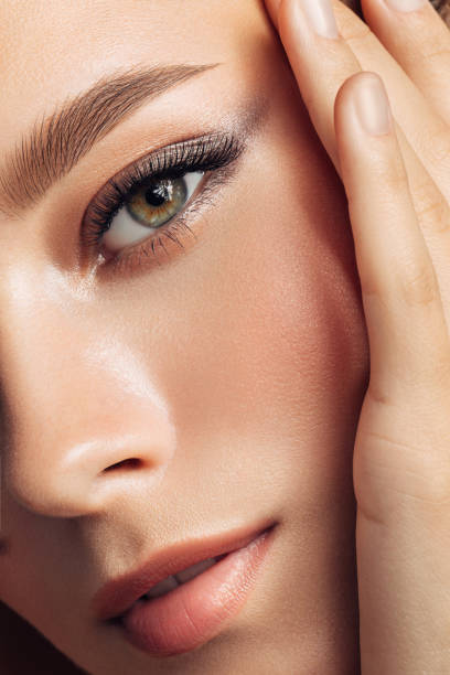 istock Beautiful woman with perfect make-up 1294331980