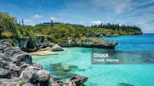 New Caledonia Pede Bay Lagoon Maré Island Panorama Tadine Bay Stock Photo - Download Image Now