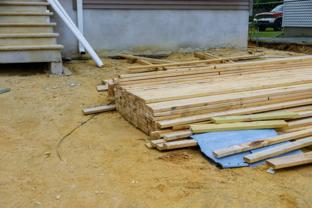 istock Wood timber construction material stock in joinery 1294342803
