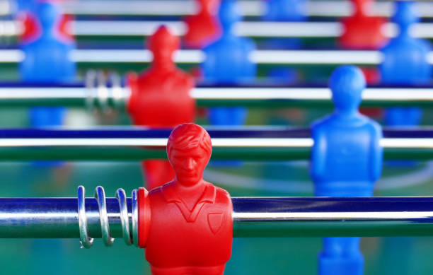 istock Table football game with red and blue players 1294342848