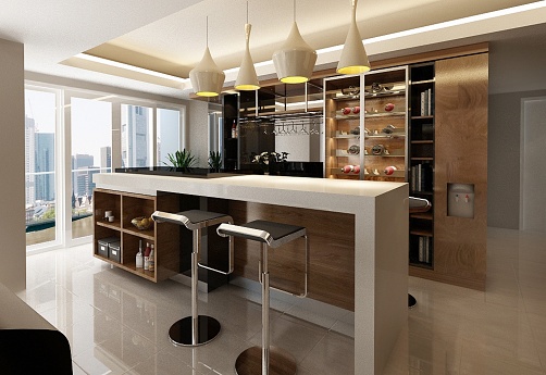 Minibar interior kitchen concept