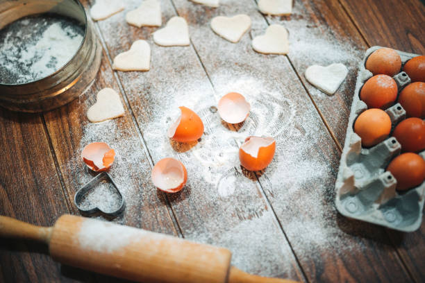 istock Making heart shape Valentine's day cookies 1294349307