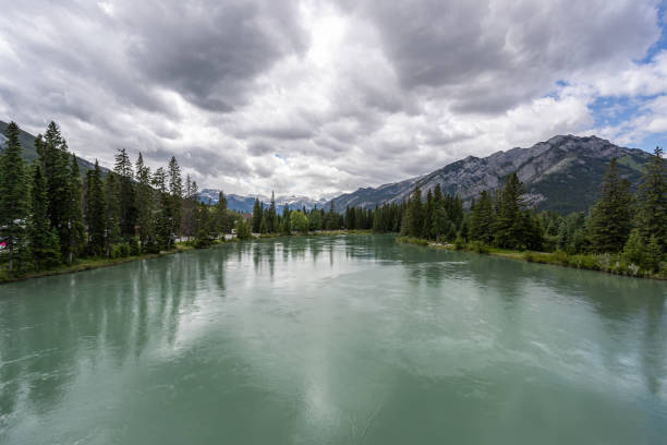 Bow River in Banff National Park, Alberta, Canada