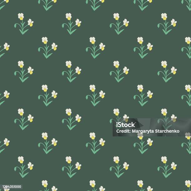 Simplistic Violets Simple Violet Pattern Stock Illustration - Download Image Now ...