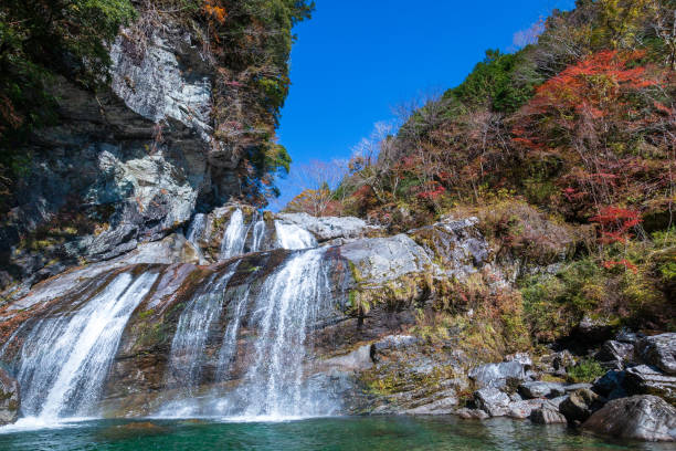istock Setogawa Valley,Amegaeri Waterfall,autumn (Kochi Prefecture) 1294356962