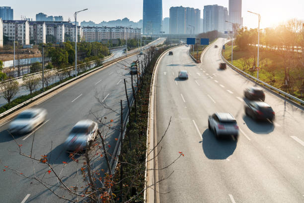 istock Highway and viaduct under the blue clouds 1294362593