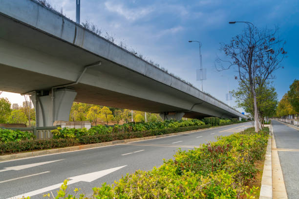 istock Highway and viaduct under the blue clouds 1294362866