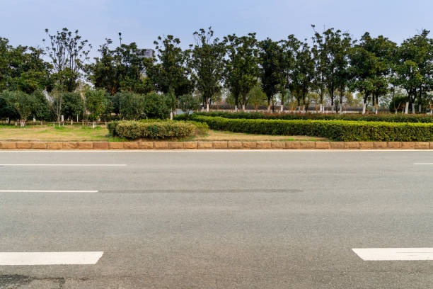 istock Empty urban road and buildings in China 1294362914