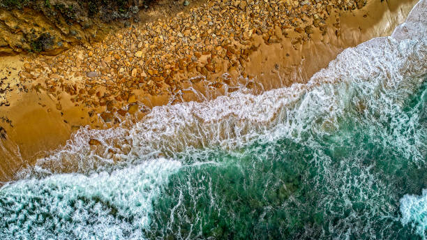 Red Bluff from the air stock photo