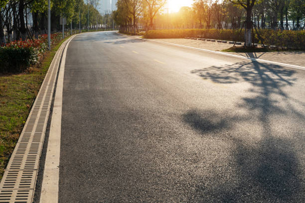 istock Empty urban road and buildings in China 1294366434