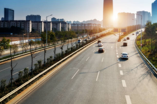 istock Highway and viaduct under the blue clouds 1294366463