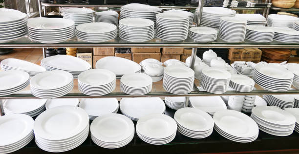 istock Plates in a shop 1294369405