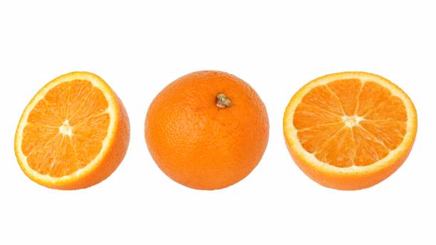 istock Orange fruit isolated on white background, orange fruit 1294374179