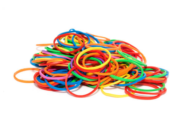 istock Colorful rubber band on white background. 1294374880
