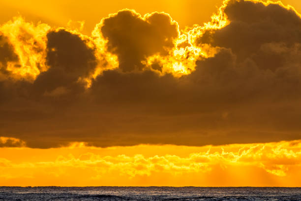 Sunrise on the North Coast of the Hawaiian Island of Oahu