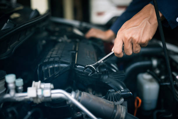 istock Car service, repair, maintenance concept. 1294385353