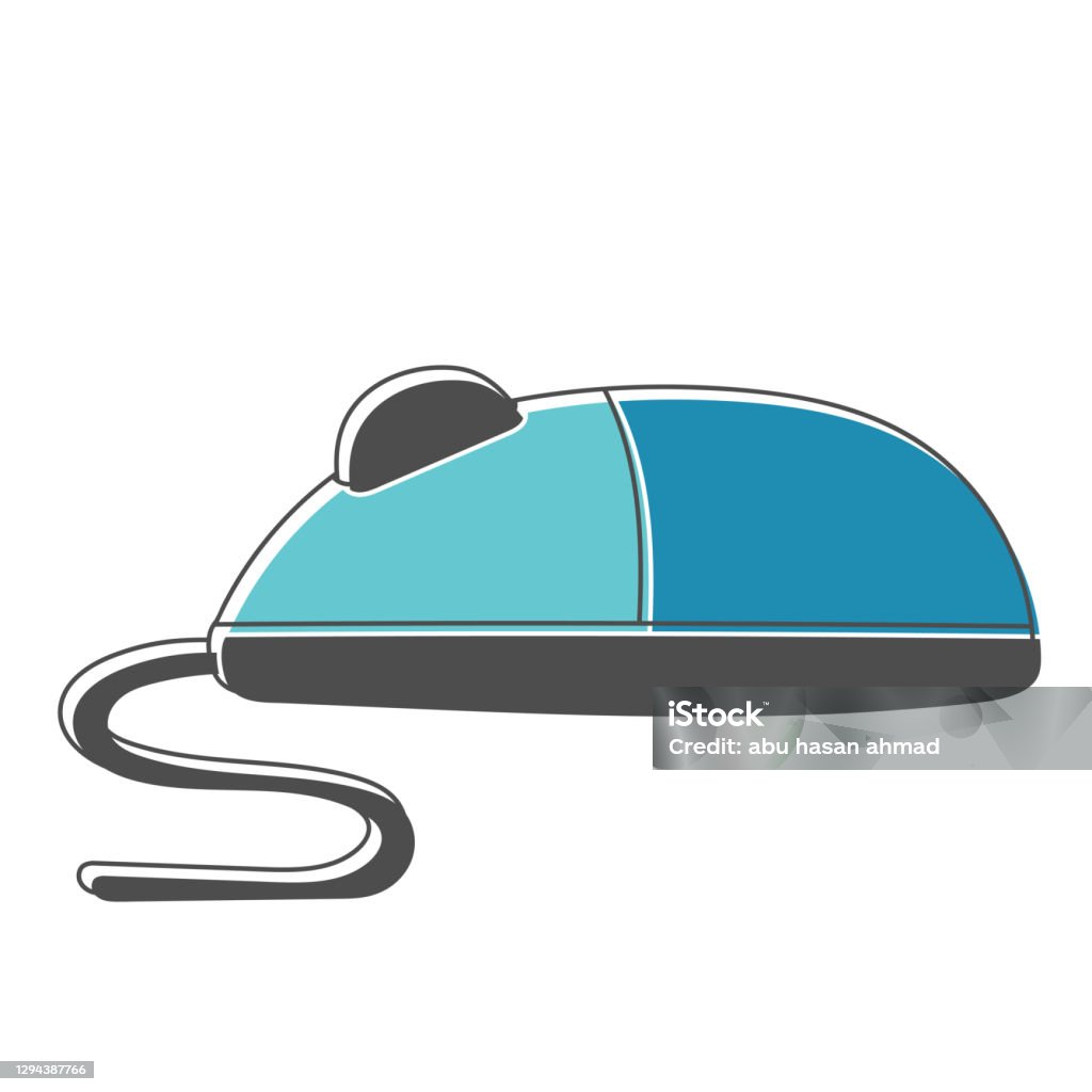 Computer Mouse Hand Drawn Design Vector Illustration Stock Illustration ...