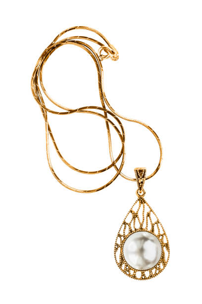 istock Gold necklace isolated 1294389675