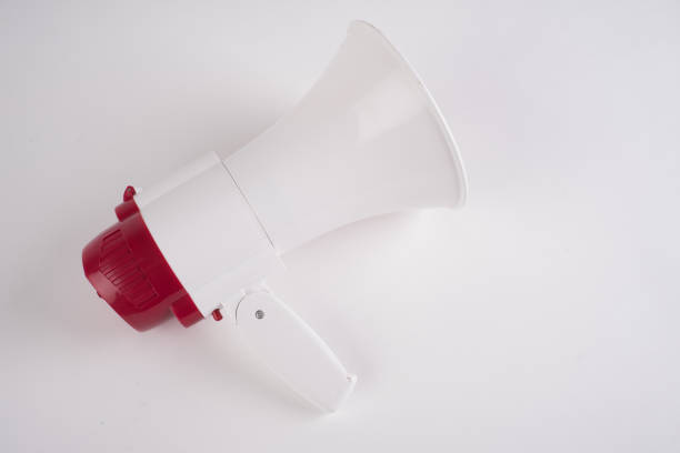 istock Megaphone loudspeaker isolated on white - Clipping Path 1294391528