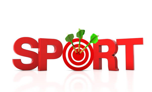istock 3D Word SPORT with Target and Dart 1294395016