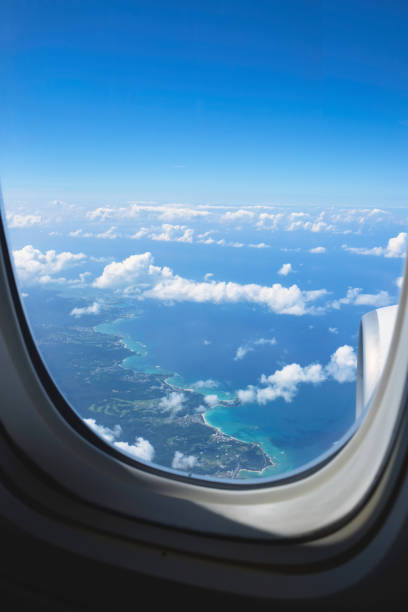 istock View of Okinawa from the plane window 1294395314