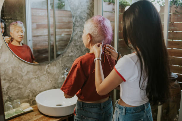Morning getting dress- stock photo