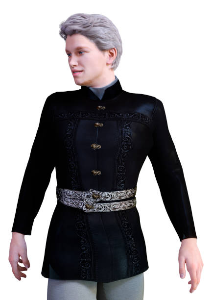 3D rendering of a fairy tale medieval prince isolated on white background