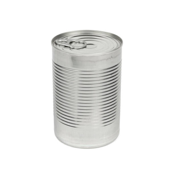 istock Metal tin can isolated on white background 1294411690