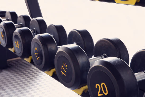istock Gym Dumbbell Equipments 1294413431