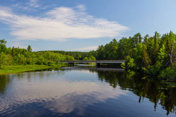 The Au Sable River In Northern Michigan