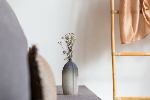 istock dried flower vase decorated at relax corner in room 1294416931