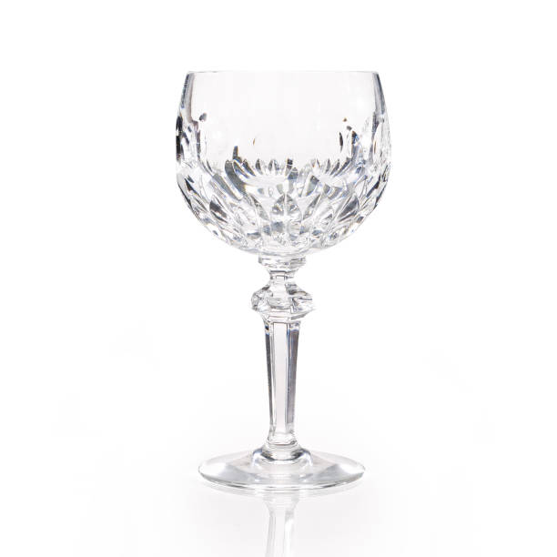 istock Lead cut crystal stemware isolated on white, contains clipping path. 1294418155